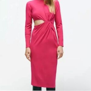 Zara knotted dress with cut out